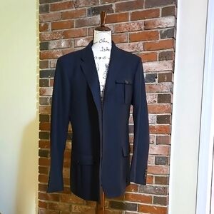 Burberry Mens Black Tailored Blazer/Coat Wool Cashmere Blend